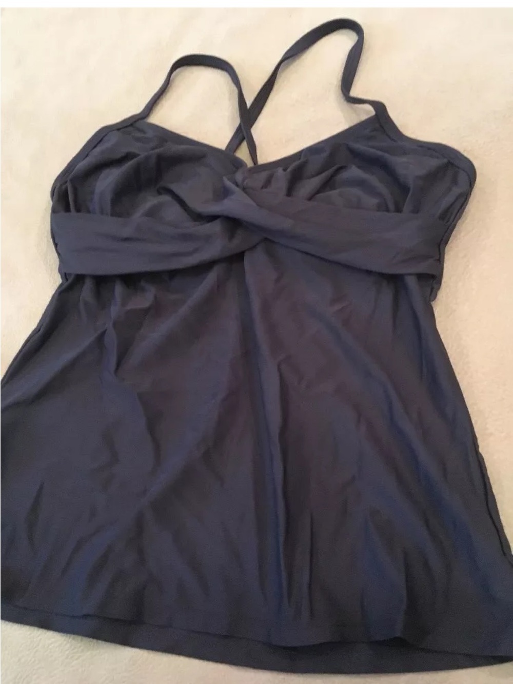 Athlete 34 D//Dd Twist Front black Tankini Top